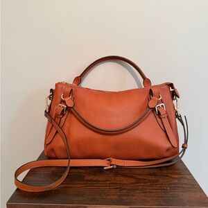 Elegant Tan Satchel Bag